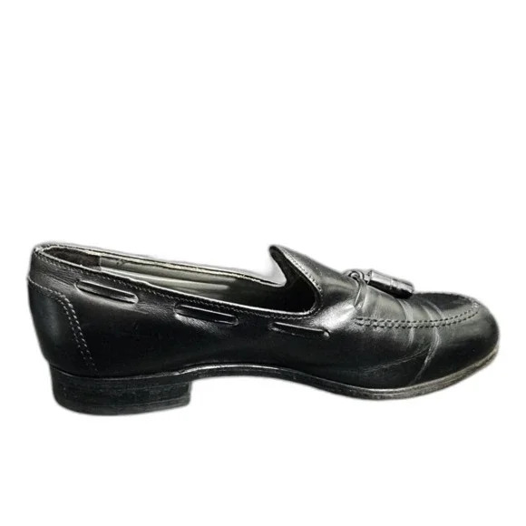 FootJoy Classics Men's Black Leather Tassel Loafer Shoes Size 11D Style 75309 - Picture 5 of 13